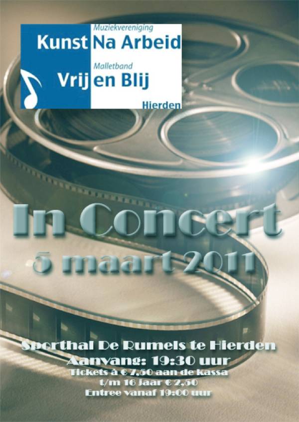 Poster voorjaarsconcert 5 maart 2011
