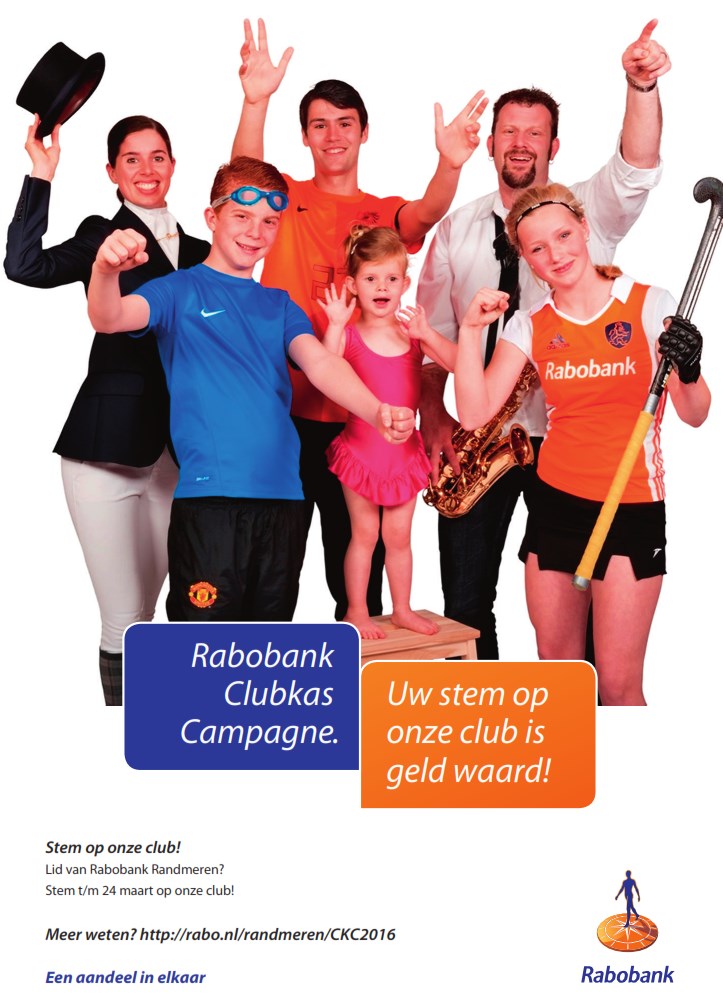 Poster Rabobank Clubkas Campagne 2016 Poster Rabobank Clubkas Campagne 2016
