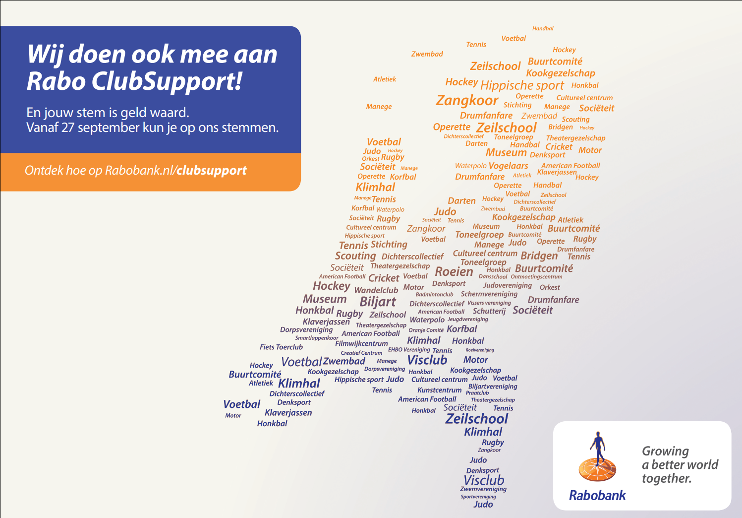 Poster Rabo Clubsupport 2019 Poster Rabo Clubsupport 2019